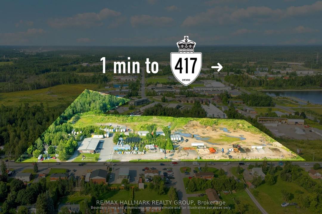 Prime 20 acre parcel strategically situated in the rapidly growing Stittsville Ottawa area, offering direct access to Highway 417.