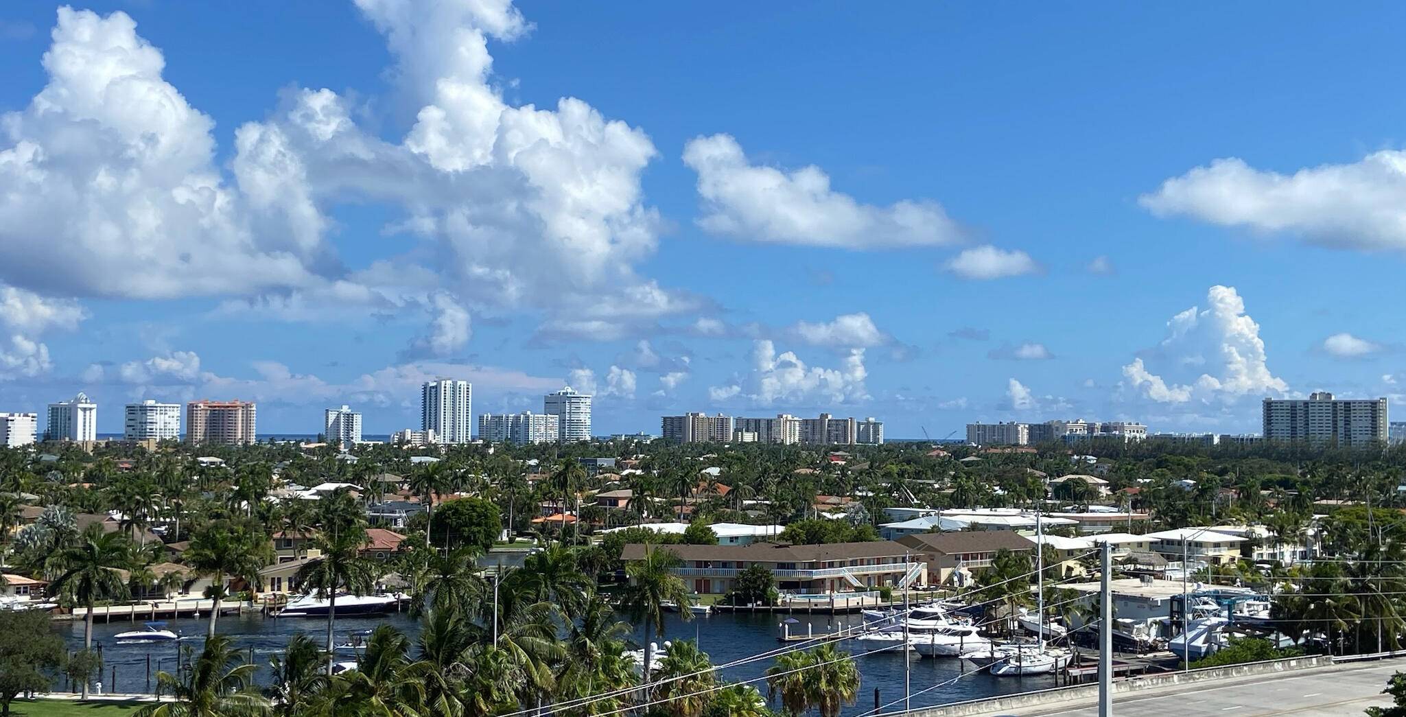 Penthouse condo with inter coastal and downtown views in desirable Pompano Beach.