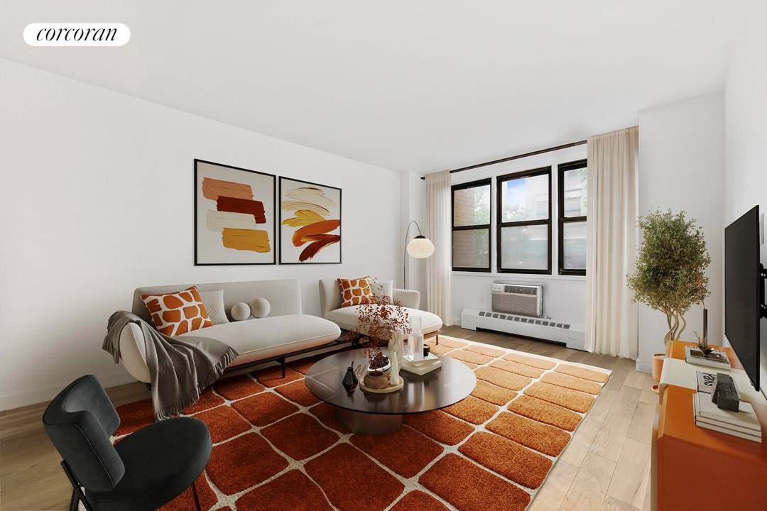 IMPROVED PRICE ! A bright south facing studio with a spacious, flexible layout in the heart of Gramercy.