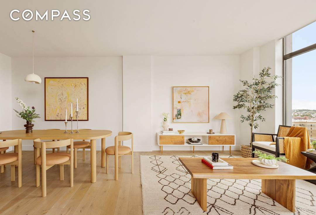 Residence 17 A at The Nevins is a beautifully appointed three bedroom, two and a half bath condominium offering sweeping views of Brooklyn and Manhattan, a serene private terrace for ...