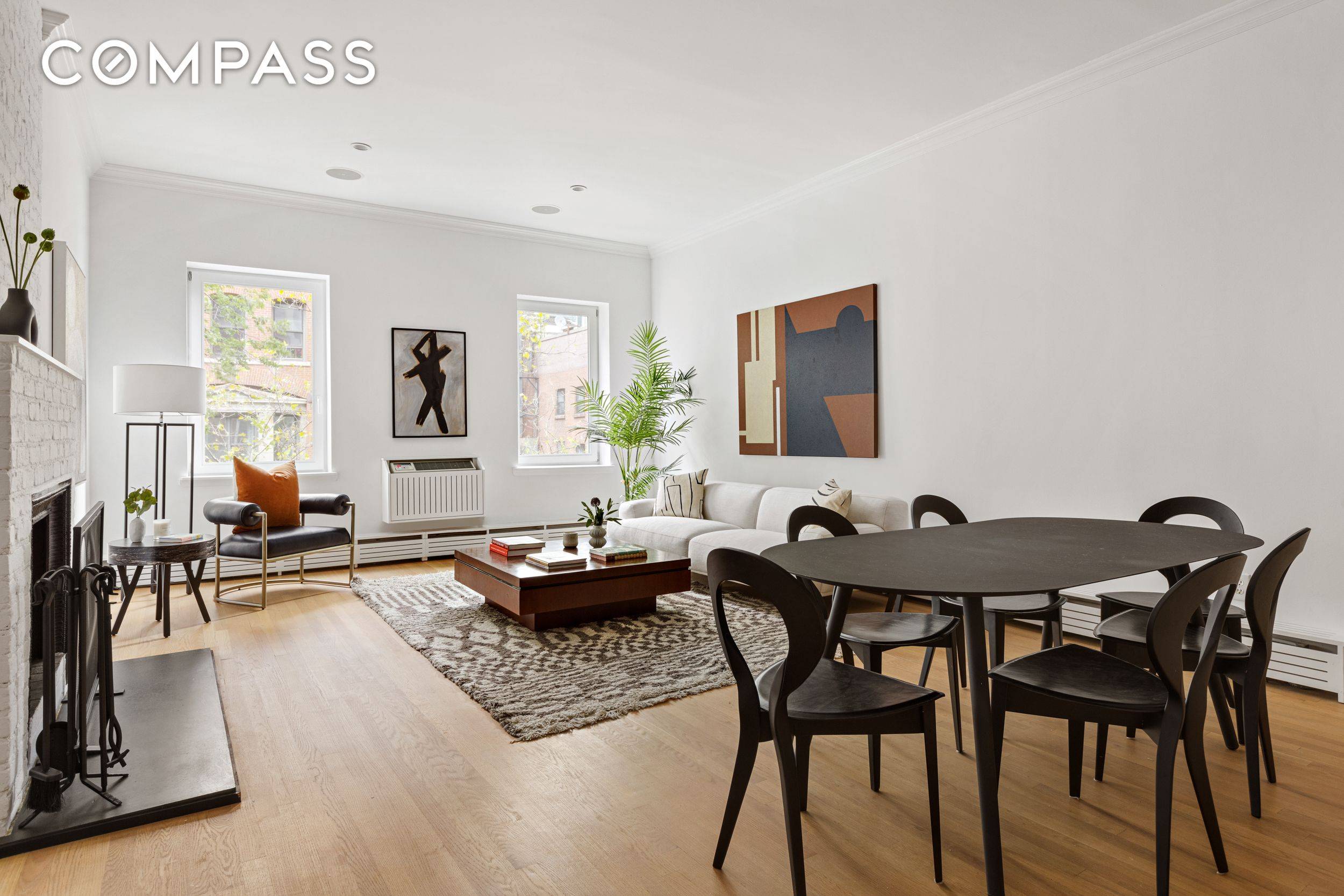 This full floor duplex has been pristinely renovated to create a truly unique Gramercy residence.