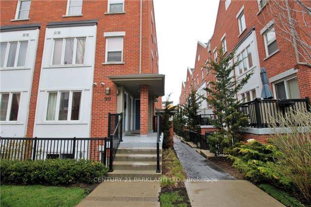 Great Opportunity to Live in the Heart of South Riverdale in this bright, Ground Level 2 Bedroom End Unit Stacked Condo at 90 Munro Street !