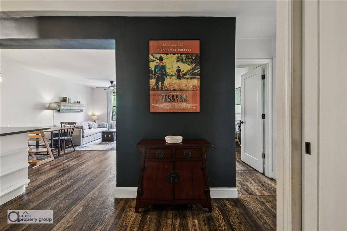 MAGICAL MID CENTURY ! On a quiet, idyllic tree lined street primarily consisting of prewar buildings, you'll find this masterpiece of a 1BR 1BA nestled atop greenery right outside the ...