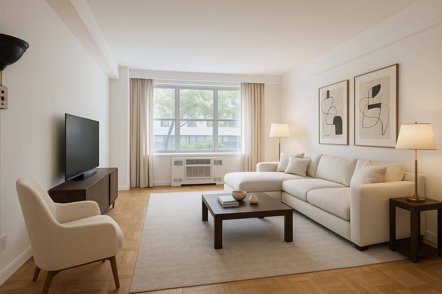 333 East 46th Street Prime Turtle Bay Area One block from United Nations, MASSIVE oversized beautiful 1 bed 1 bath, Renovated kitchen with new fridge, oven, countertop and cabinets ; ...