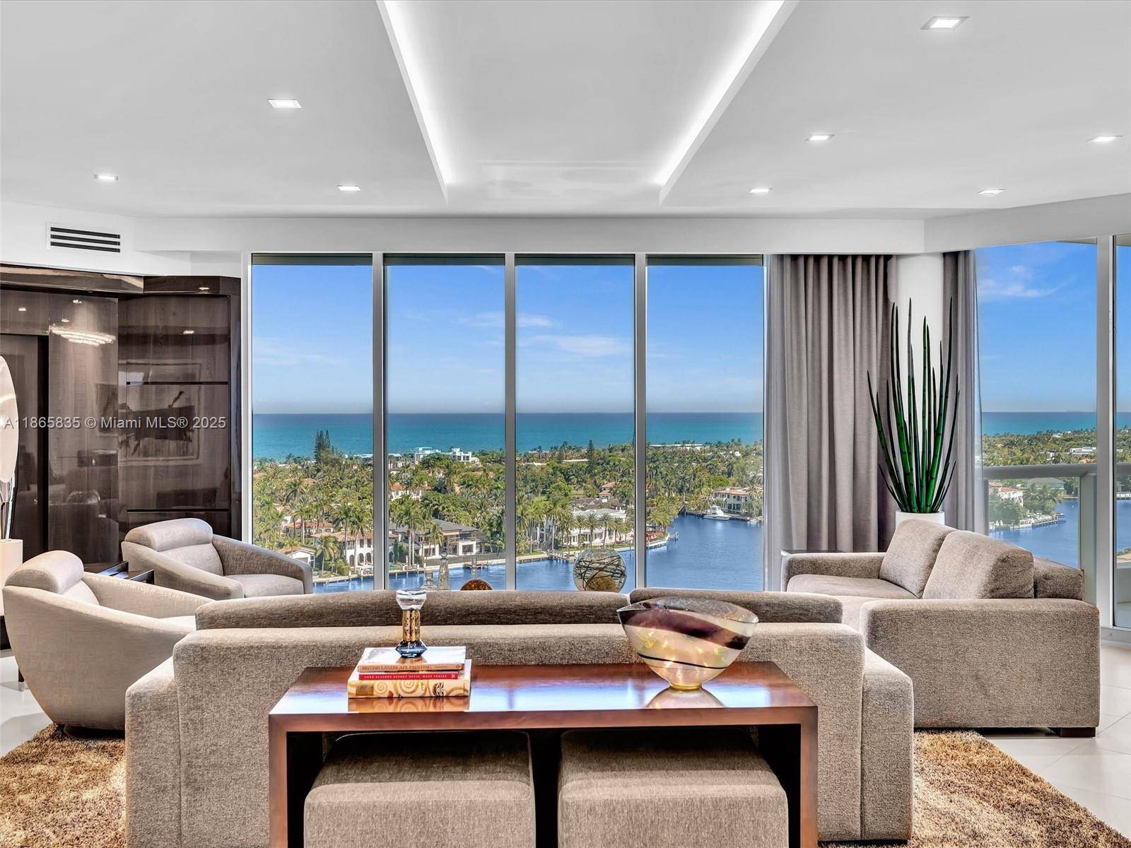 LUXURY LIVING AT ITS FINEST Private elevator entrance designed by the renowned Steven G.