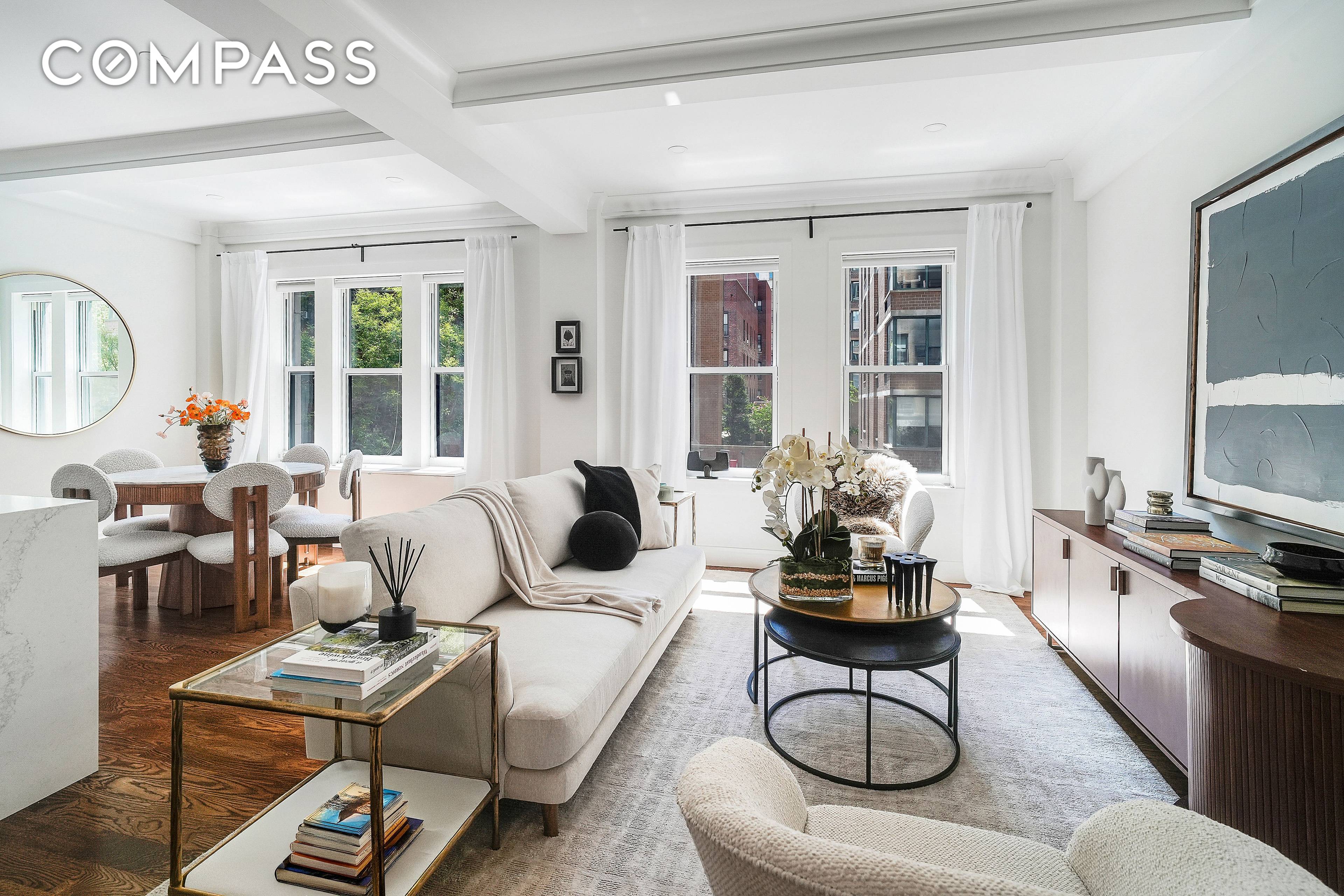 The Merrion Condominium This beautiful and spacious home has been completely gut renovated and features three bedrooms and two and a half bathrooms.