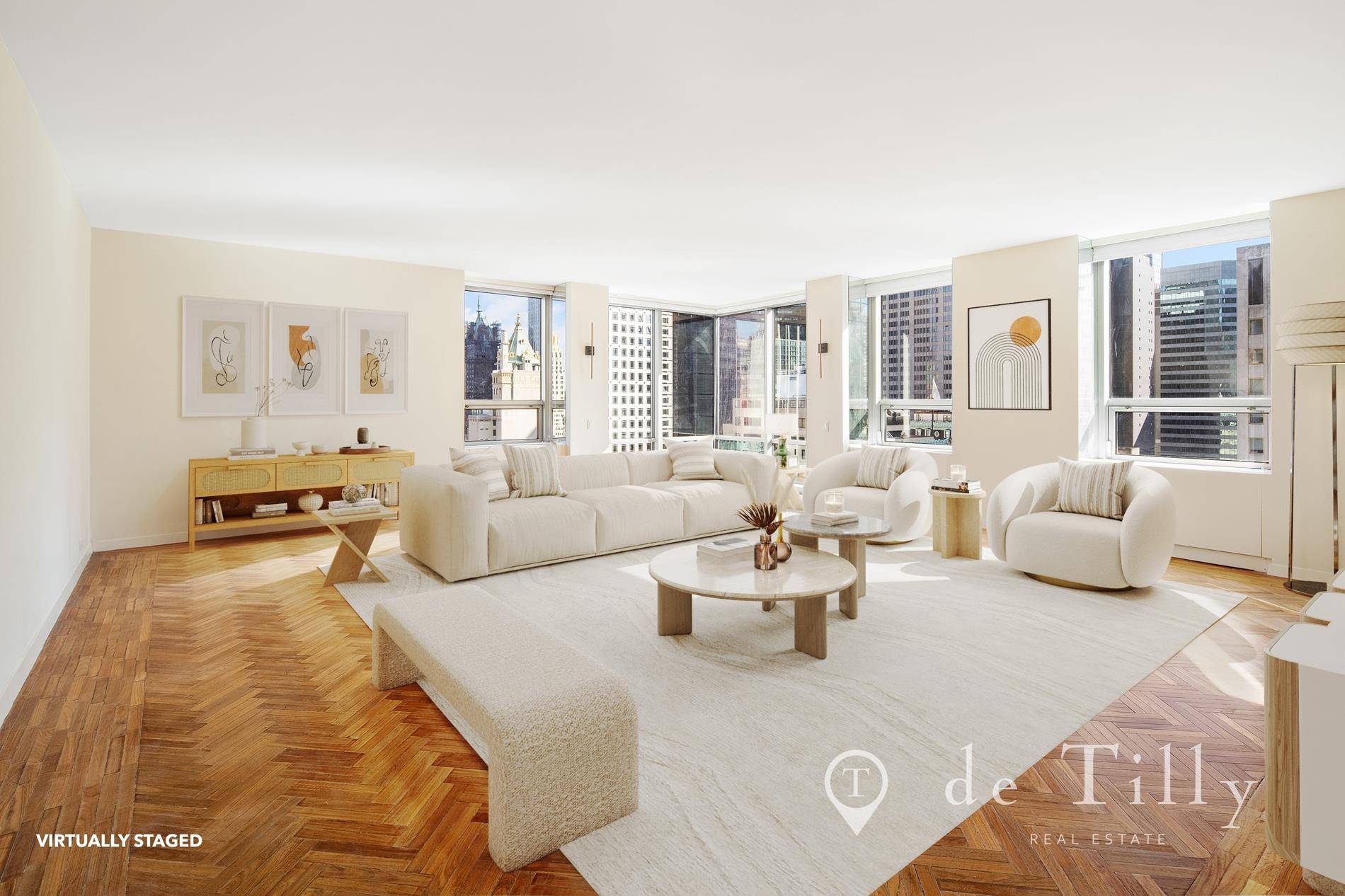 Experience the privilege of living in an 'A' line residence at Cesar Pelli's renowned Museum Tower, boasting unparalleled Central Park and Manhattan skyline views.