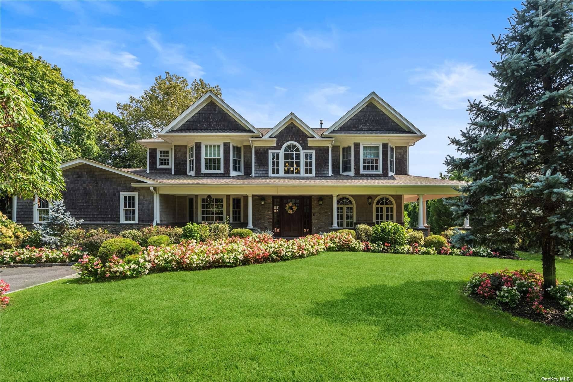 Welcome To This Spectacular App 4900 Sq Ft Custom Built Central Hall Colonial With Wrap Around Porch, Build by a Masterful Renowned Luxury Builder In the Heart of East Williston, ...