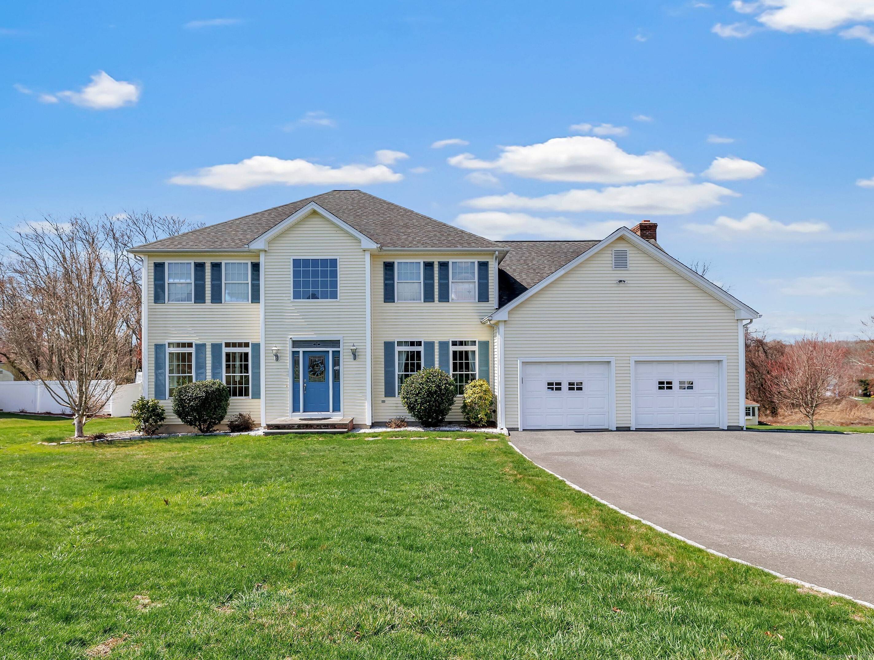Old Dairy Estates Custom built 1 owner spacious 9 room colonial w attached 2 car garage, city utilities awaits a new buyer.