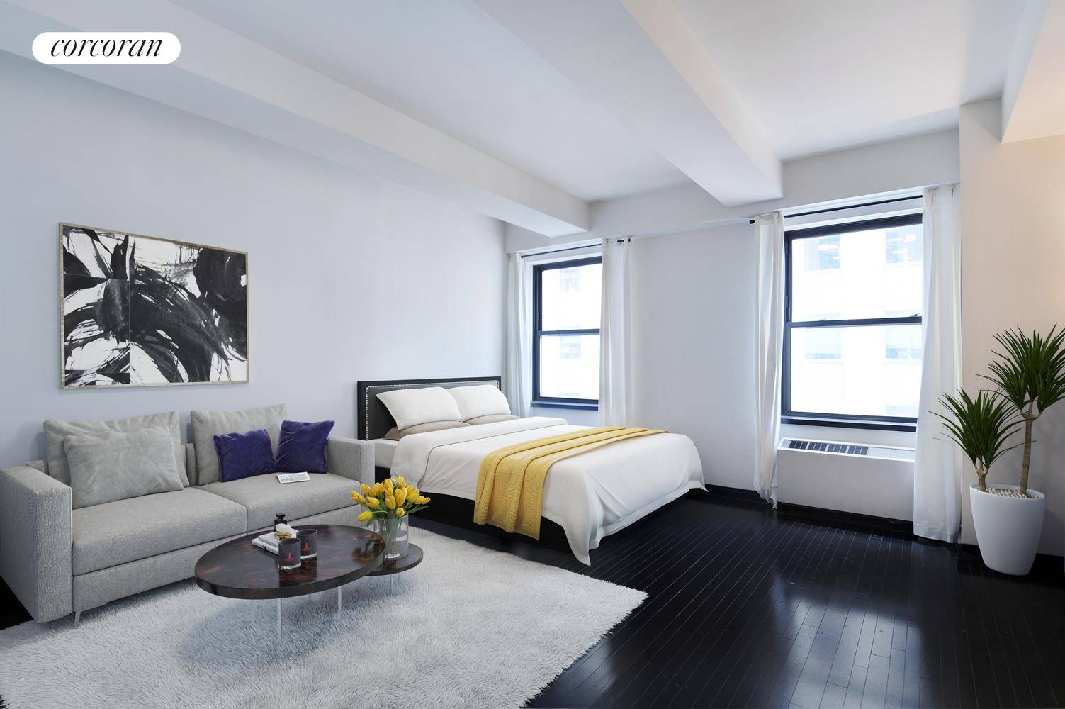 Gorgeous 674 SF studio in the acclaimed Armani Casa 20 Pine Street.