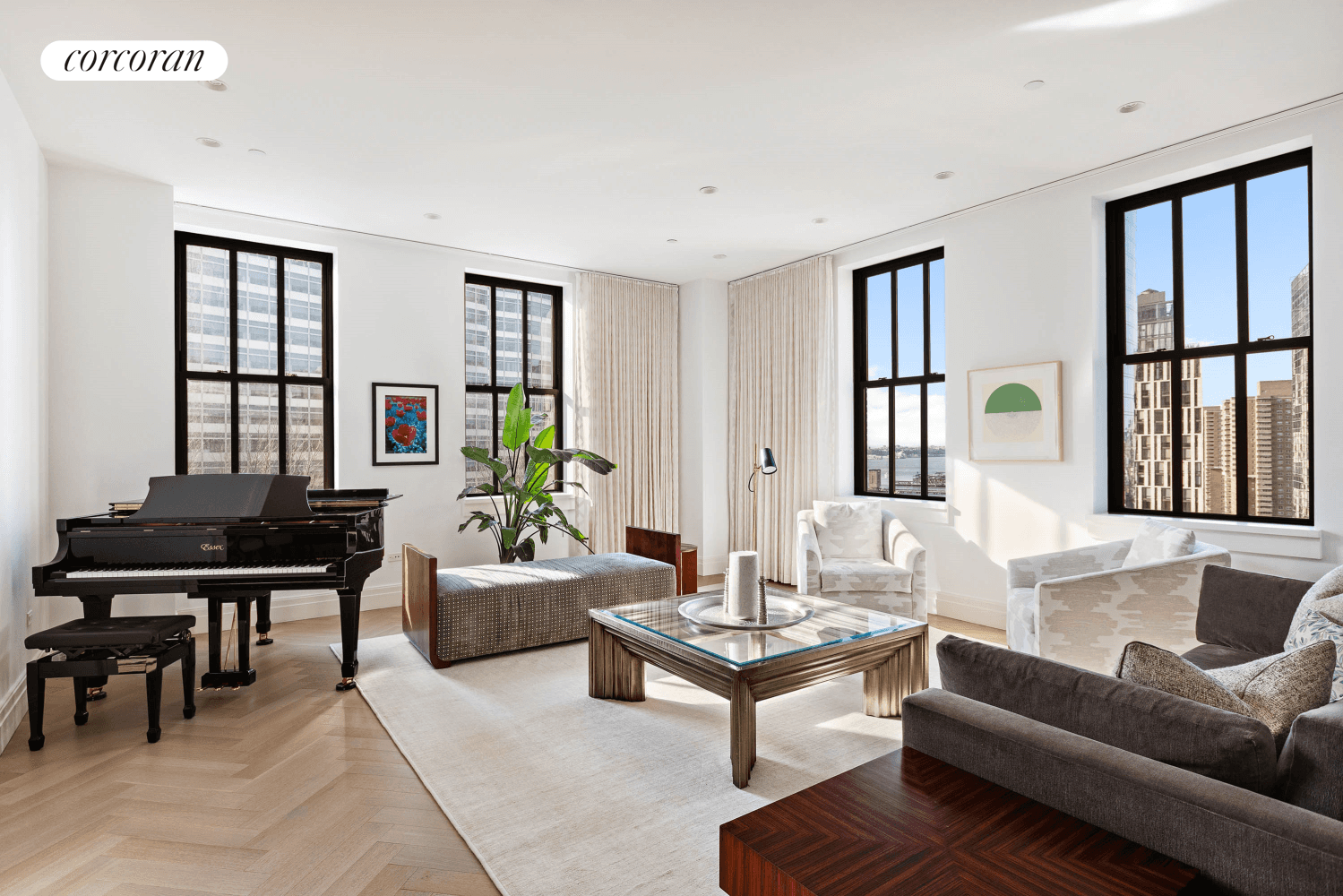 Residence 20B at One Hundred Barclay is an impeccably designed 4 bedroom office, 4.