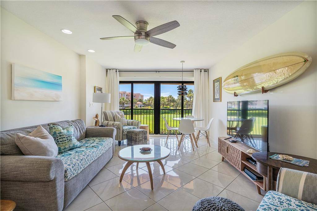 Enjoy relaxed resort style living in this condo overlooking the 2nd green of a scenic 9 hole golf course.
