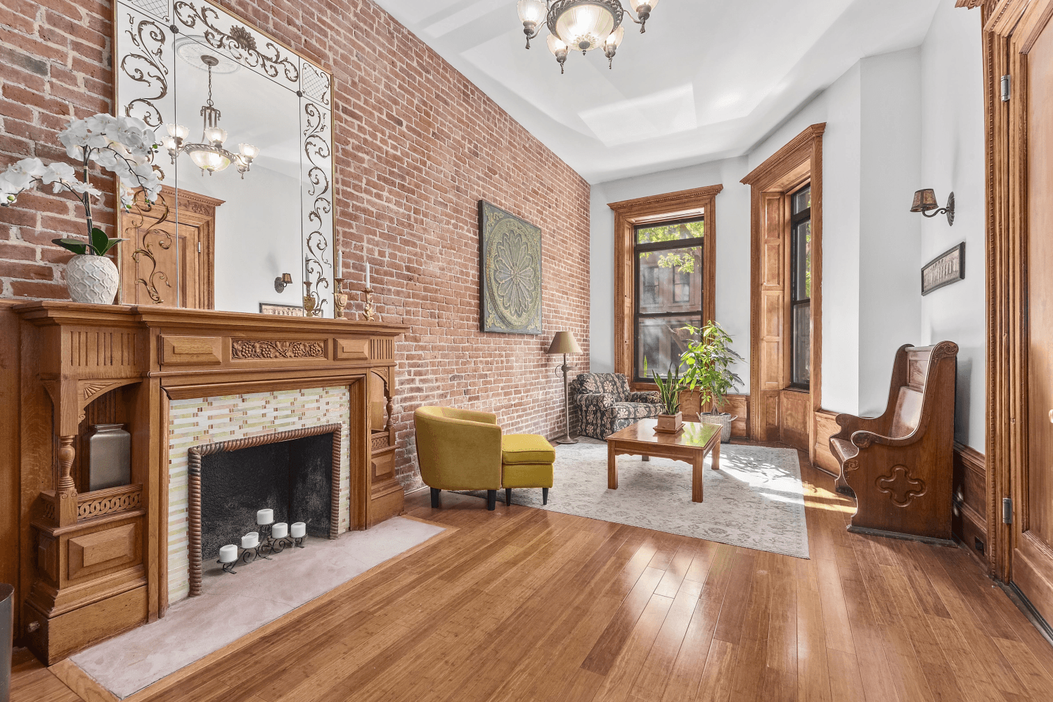 Welcome to the Duplex Garden Unit at 105 West 118th Street This beautifully designed duplex offers a blend of indoor comfort and outdoor serenity.
