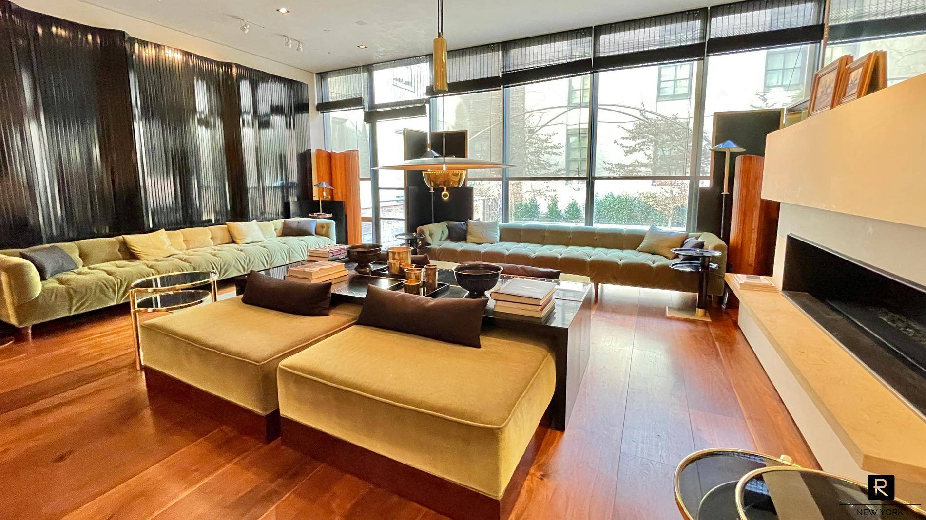 This is a rare opportunity to rent an extraordinary fully furnished six bedroom townhouse on one of the most picturesque cobblestone streets in the West Village.