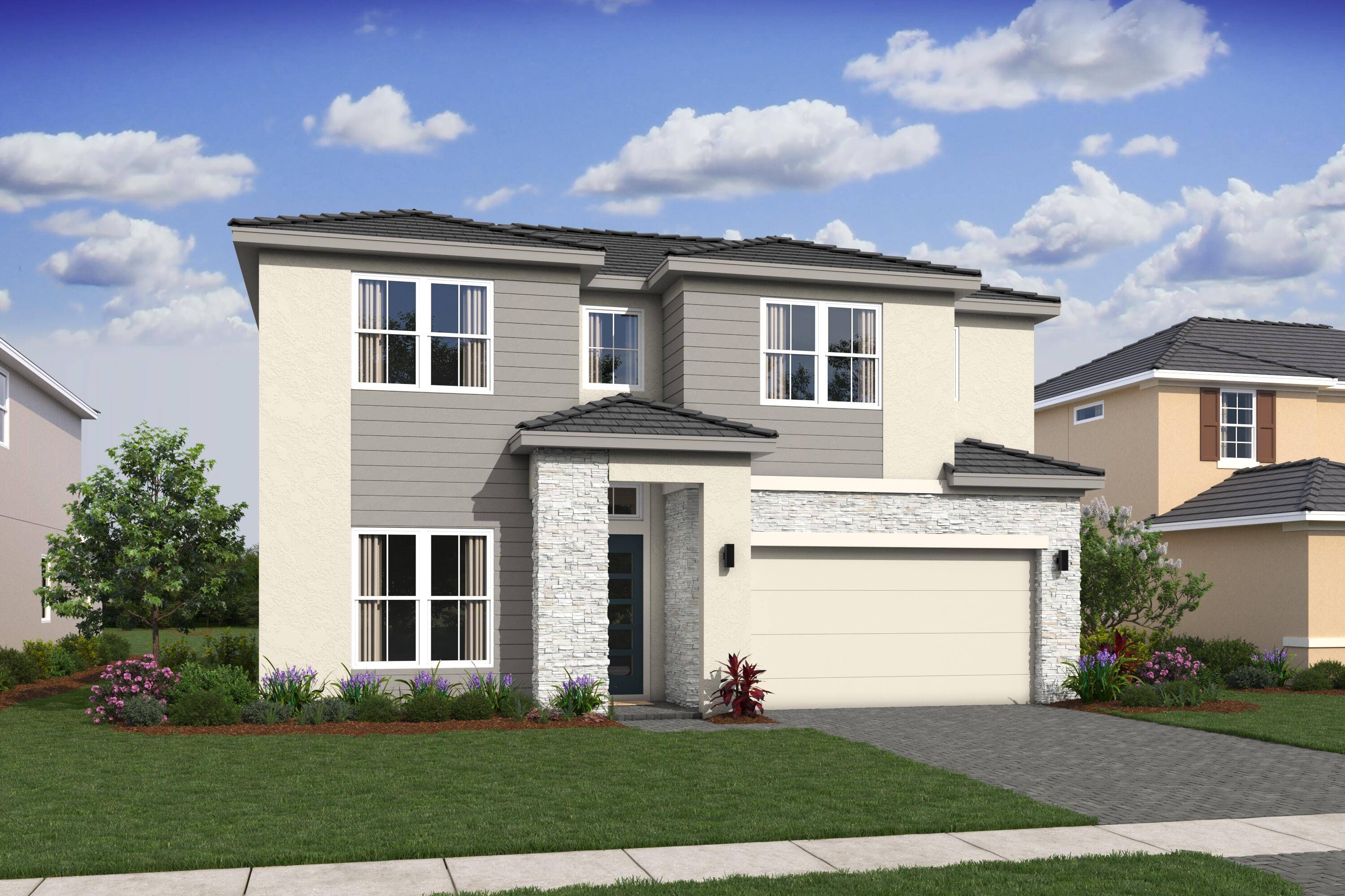 Modern Farmhouse Living at Its Finest 4 Bed Office 4 Bath 3, 152 Sq FtStep into the charm and elegance of the Santa Fe a beautifully crafted modern farmhouse offering ...