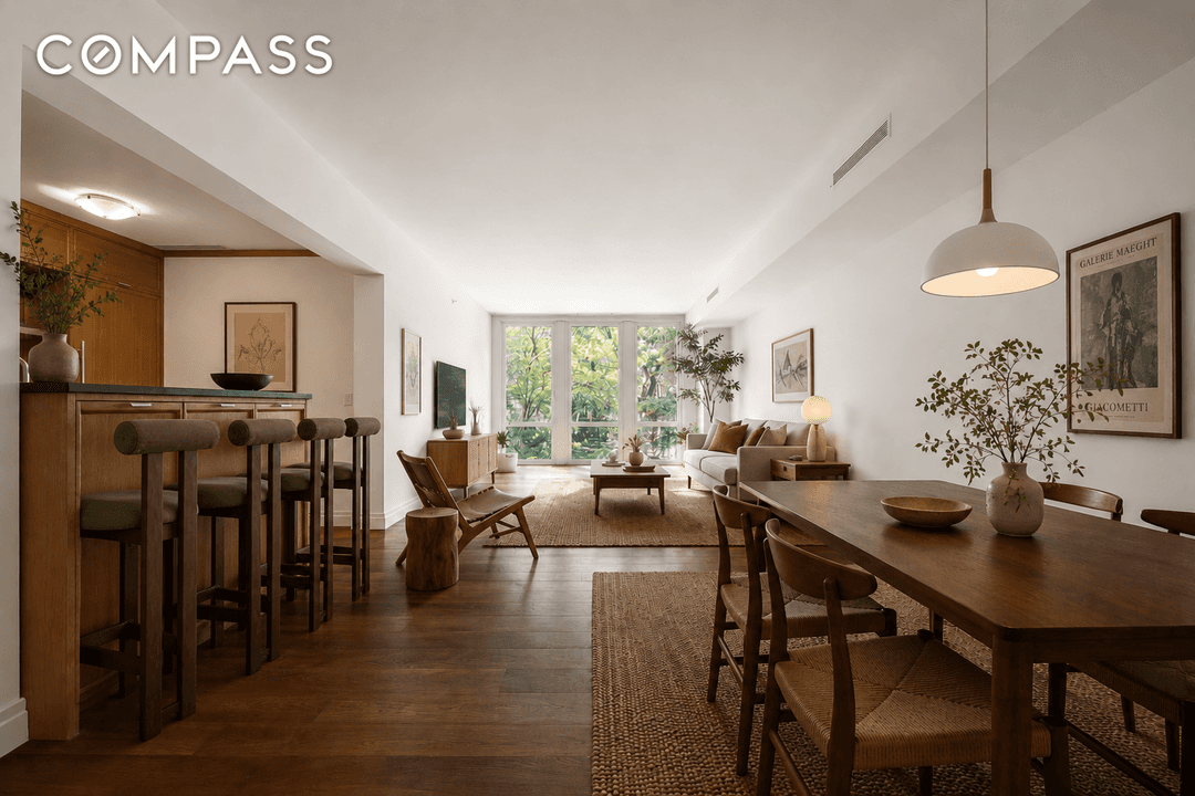 Residence 3K at the Chelsea Enclave is the ultimate retreat offering the most desirable exposure in the building, the apartment overlooks the bucolic grounds of the neighboring General Theological Seminary.