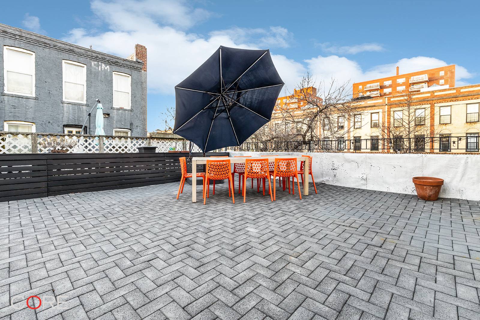 Enjoy your approximately 525 square foot private terrace with herringbone flooring, built in planters, and a private, on site storage room at this newly renovated, rent stabilized, three bedroom home ...