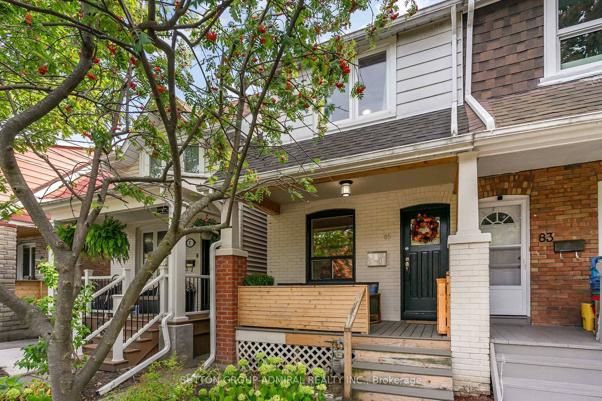 FALL IN LOVE WITH THIS STUNNING, RENOVATED 2 BEDROOM, 1 BATH SEMI DETACHED HOME ON A QUIET, TREE LINED STREET !