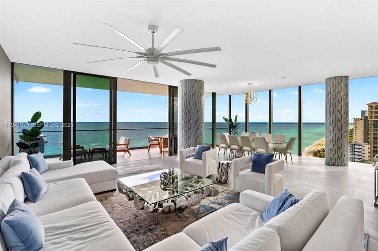 This 3 bedroom 3. 5 bathroom 2, 913 Square Foot oceanfront condo captures the full South Florida lifestyle with coveted southeast exposure and panoramic water views that stretch from sunrise ...
