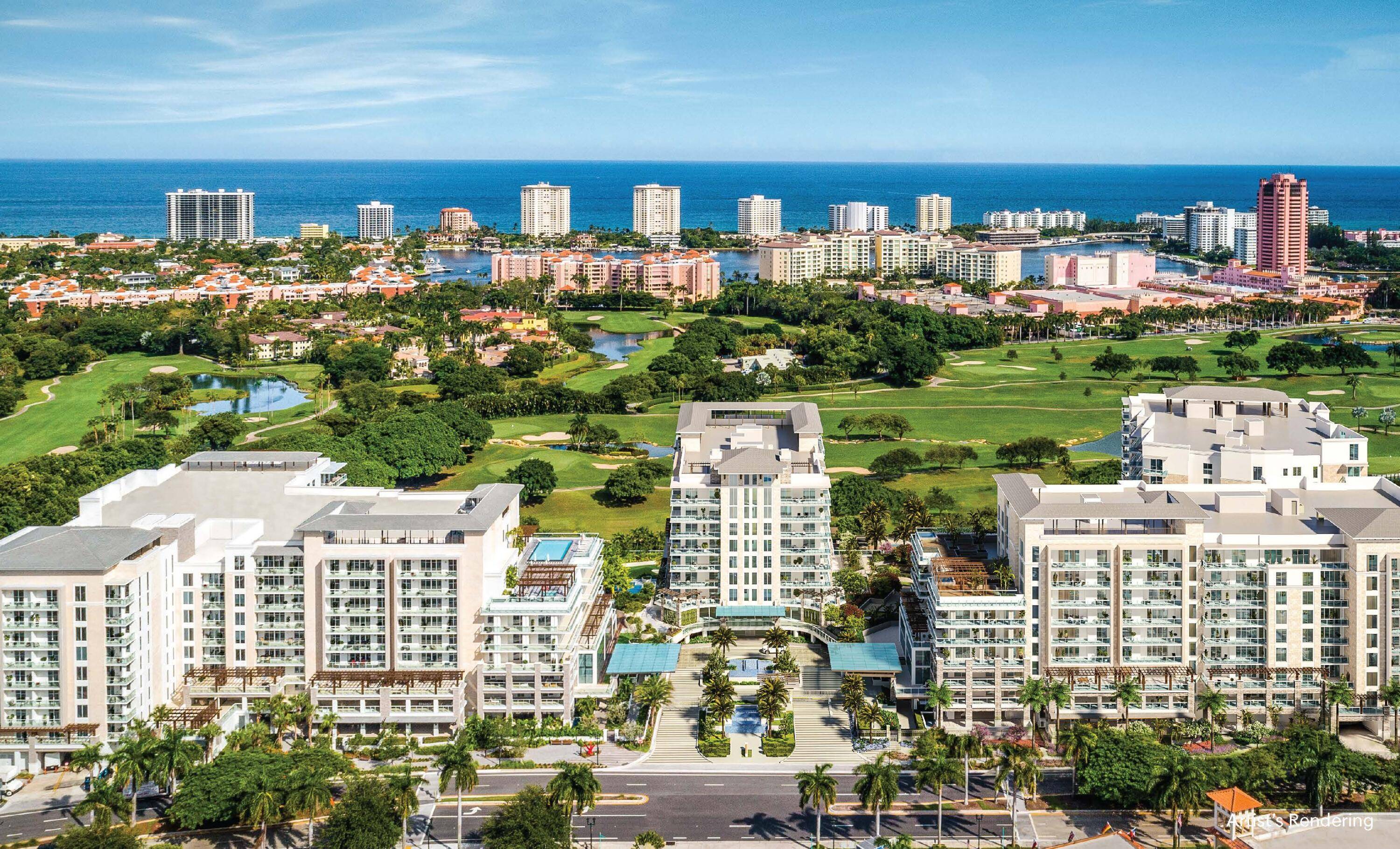This elegantly furnished, turnkey residence with panoramic golf views is offered as a seasonal rental in the sought after ALINA Residences, located in the heart of downtown Boca Raton.
