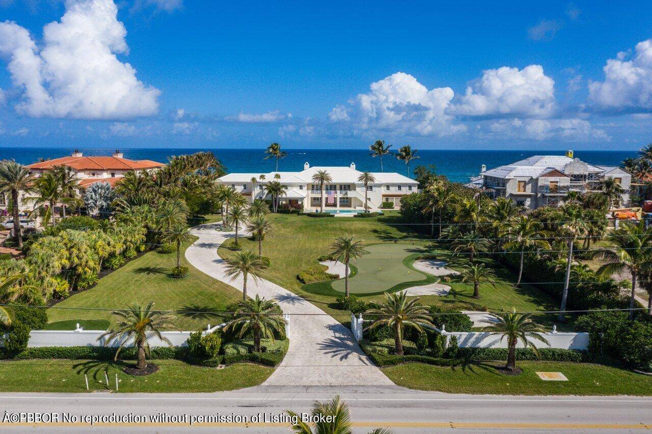 Nestled one mile south of the Eau Hotel in Manalapan, this one of a kind ocean to Intracoastal British West Indies estate property is one of the finest estate lots ...