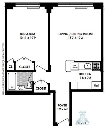 Spacious one bedroom apartment in a prime Midtown West location near Columbus Circle and Central Park !
