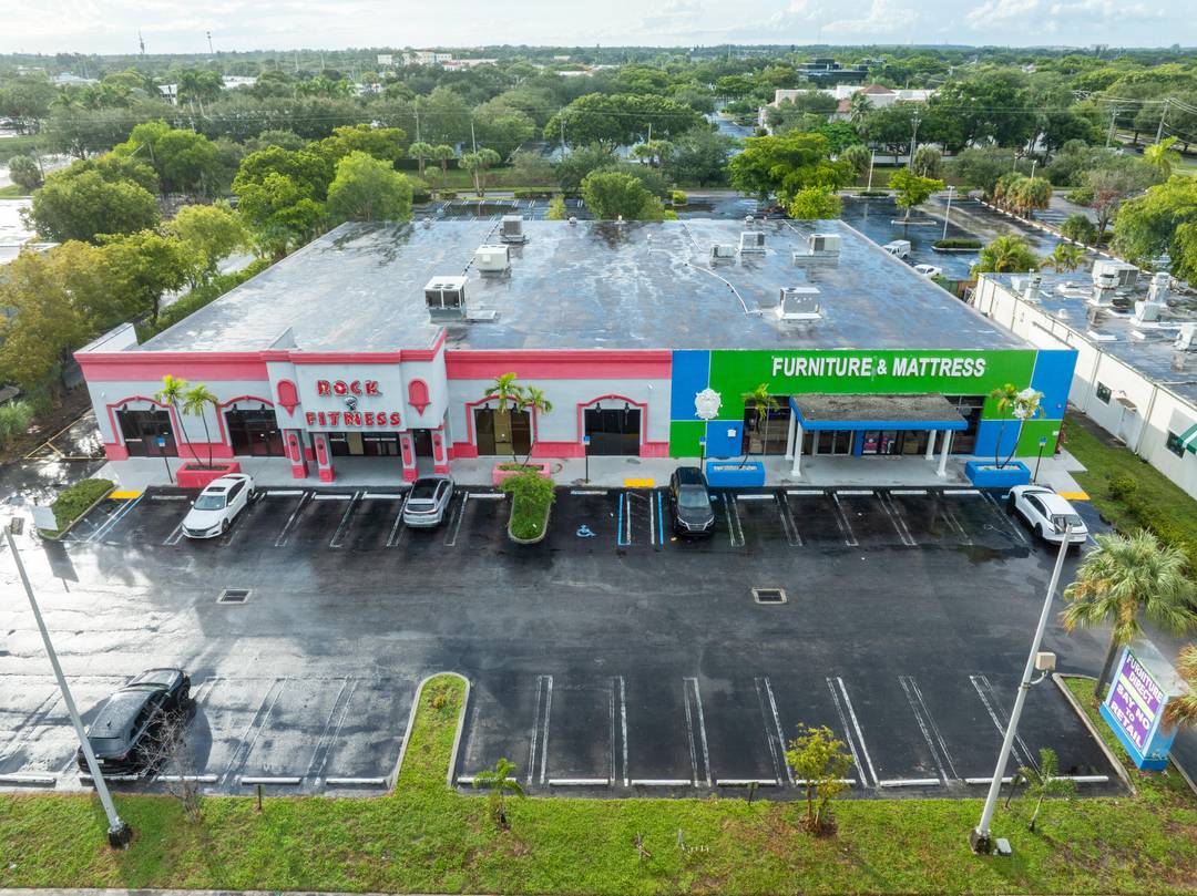The multi tenant retail storefront is operating with two main units.