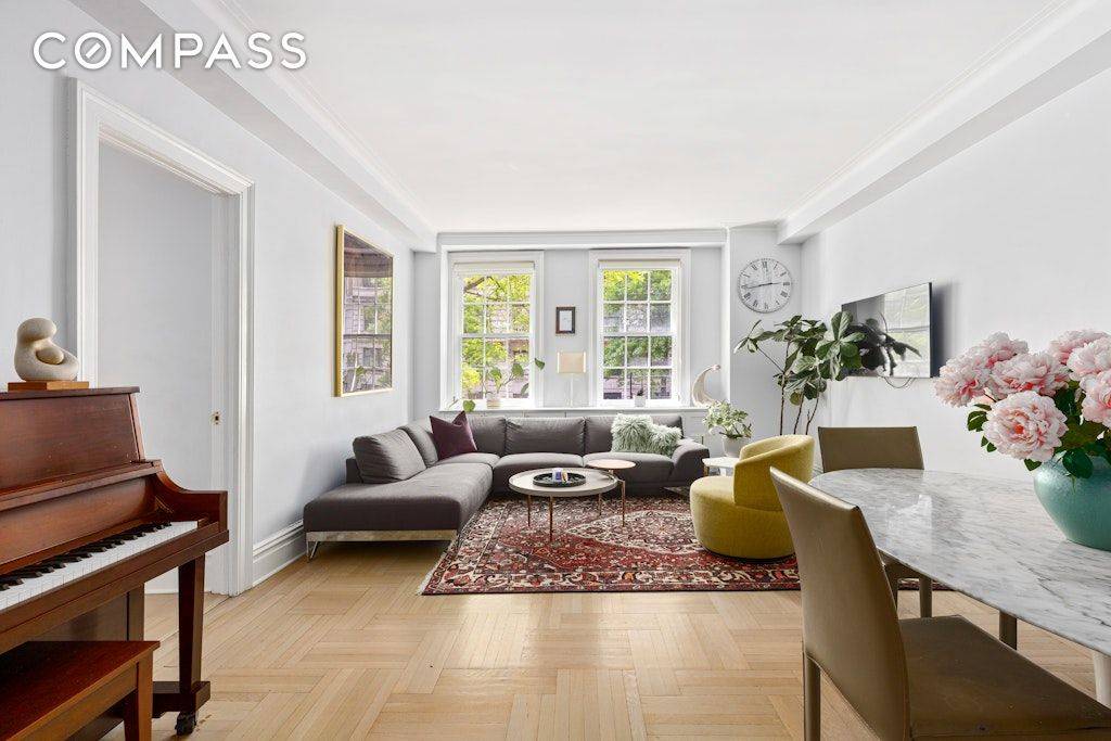 This home is on a quintessential Upper West Side block in a classic Rosario Candela designed prewar building.