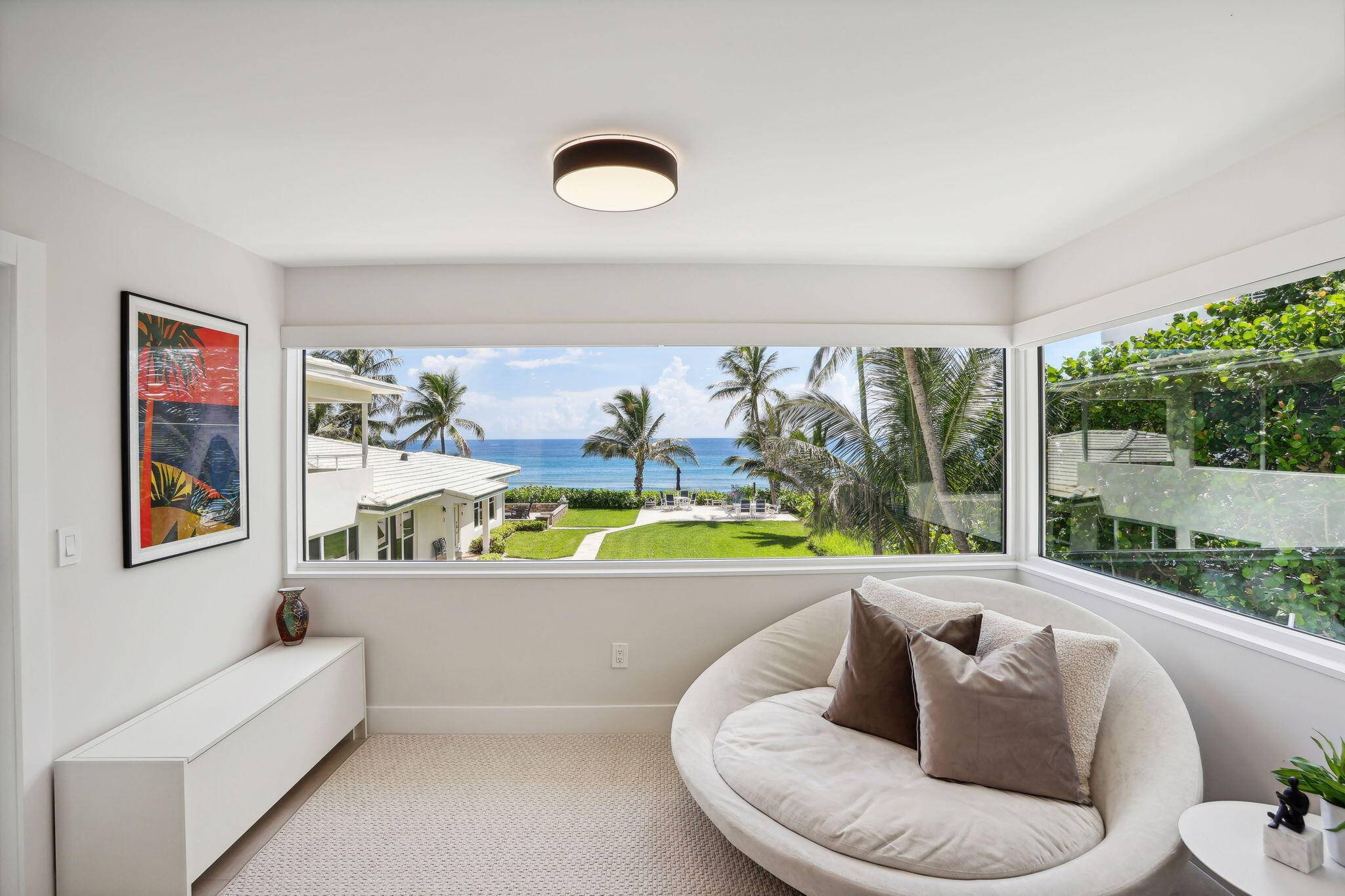 This STUNNING OCEANFRONT CONDO is masterfully gut renovated to the highest standards, offering 1, 287 sq ft of refined interior living space w premium finishes throughout.