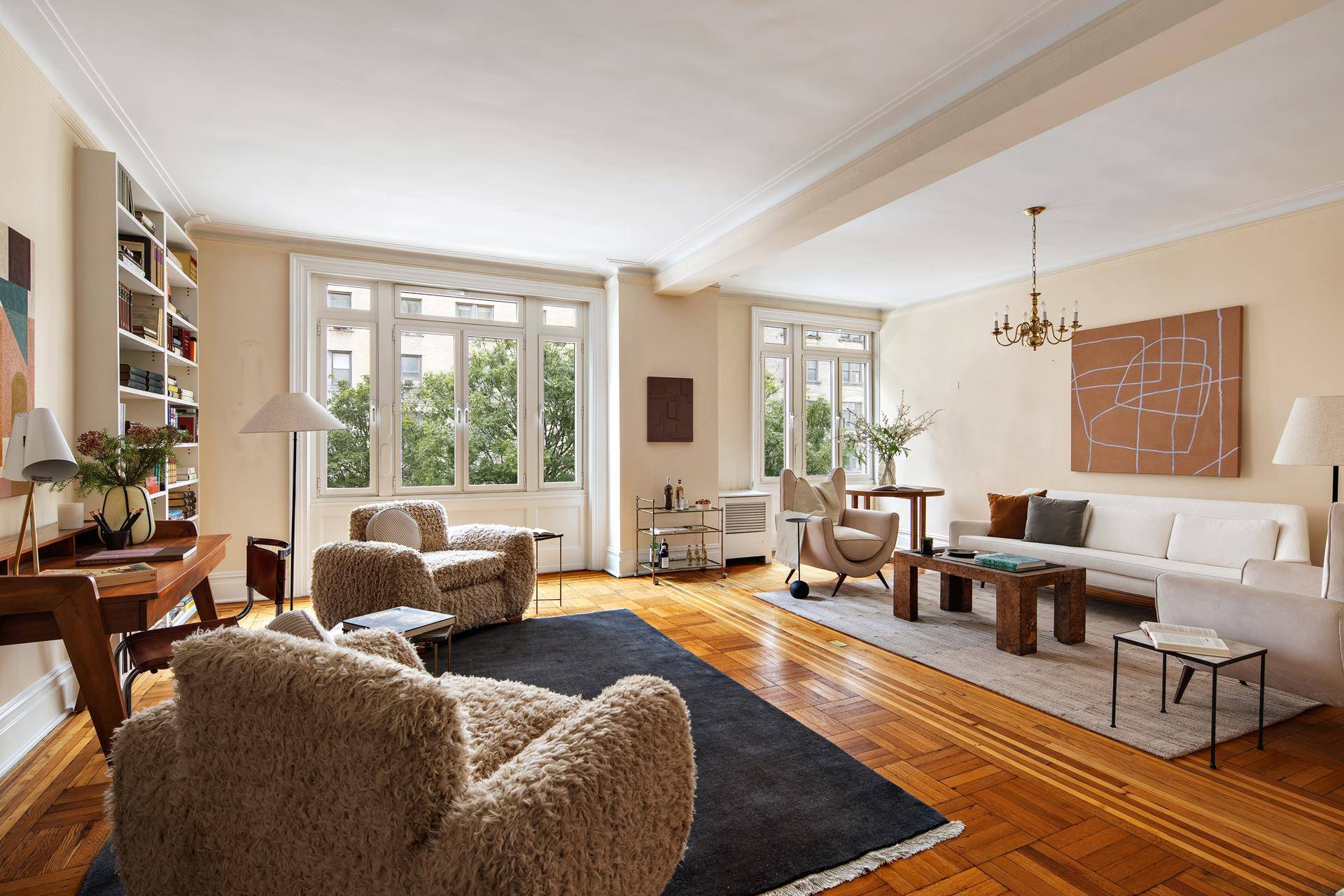 Elegant Upper West Side living awaits in this expansive three bedroom, three bathroom residence featuring a desirable Classic 7 layout and beautiful prewar details in a handsome historic cooperative.