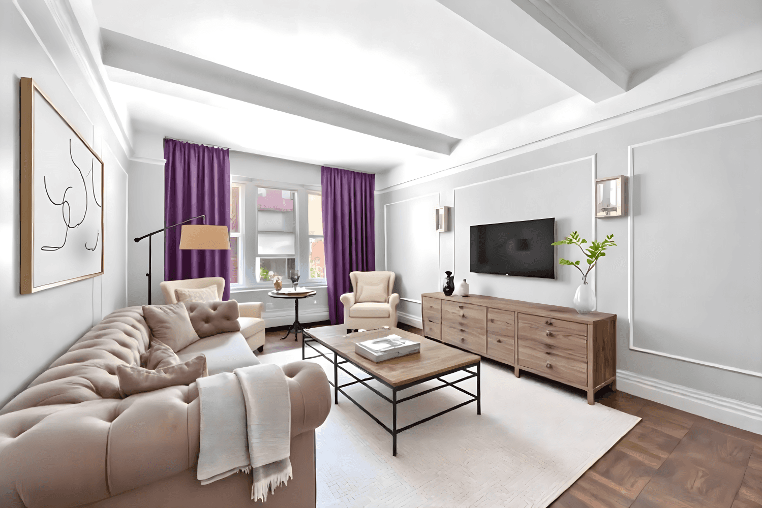 Welcome to a rare gem an impeccably renovated and beautifully maintained two bedroom, one and a half bath cooperative that's truly move in ready.