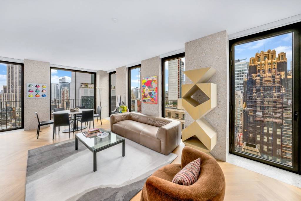 Immediate Occupancy Fully FurnishedExperience sweeping views of the Empire State Building and Bryant Park from this high floor, south and west facing corner two bedroom residence, designed by David Chipperfield ...