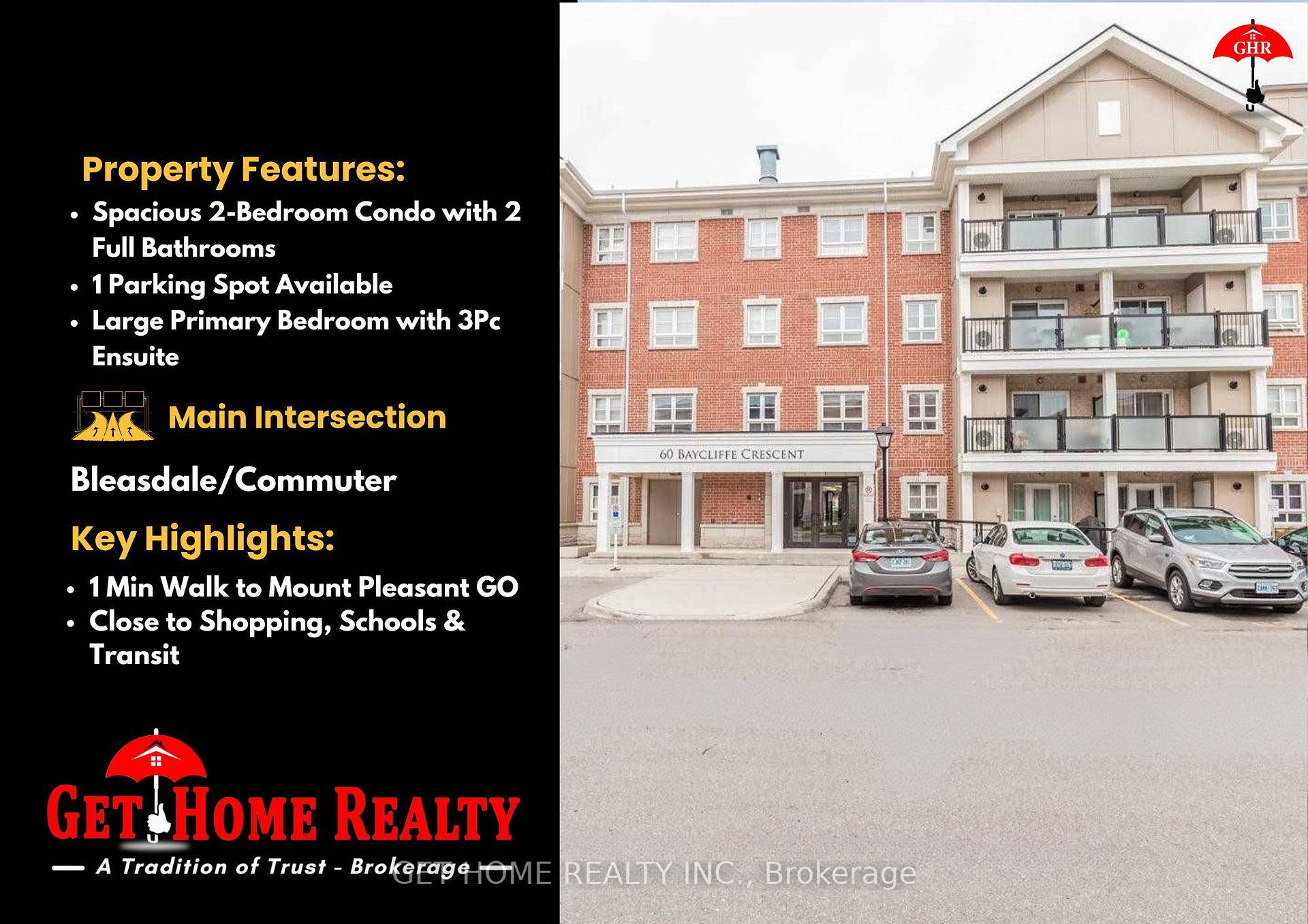 Absolutely Beautiful And Well Kept Large 2 Bedroom Condo Comes With 2 Full Washrooms In Mount Pleasant Village.