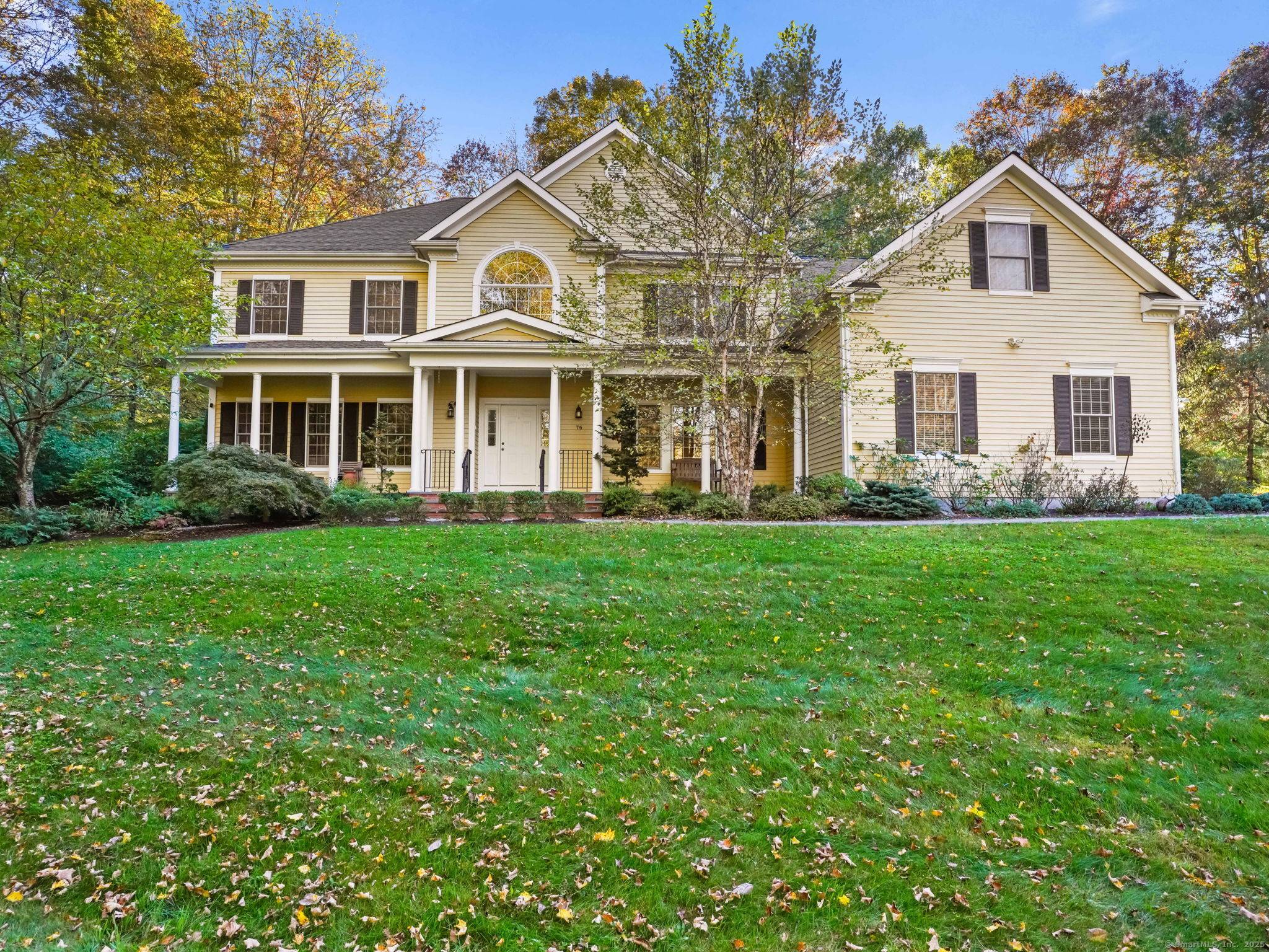 Welcome to 76 Old Trolley Rd, a gracious Bennington Colonial located in Ridgefield's coveted Stone Ridge Estates.