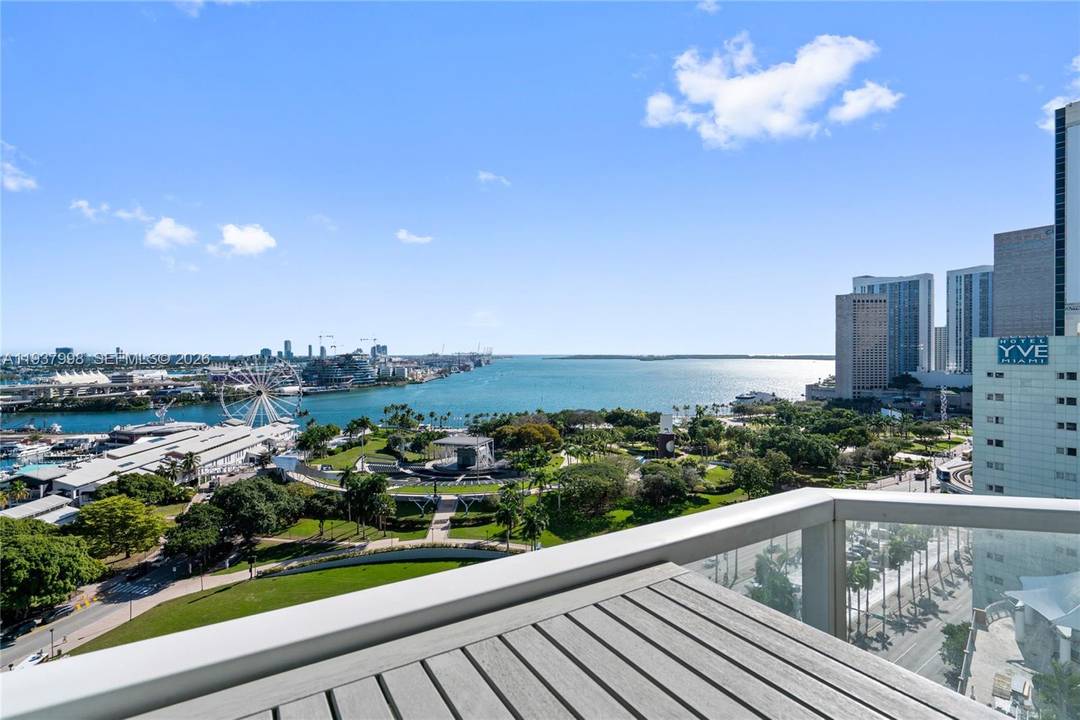 This impeccably reimagined residence offers a refined blend of contemporary design and elevated waterfront living, featuring direct, unobstructed Biscayne Bay views and an exceptional layout with two bedrooms plus a ...