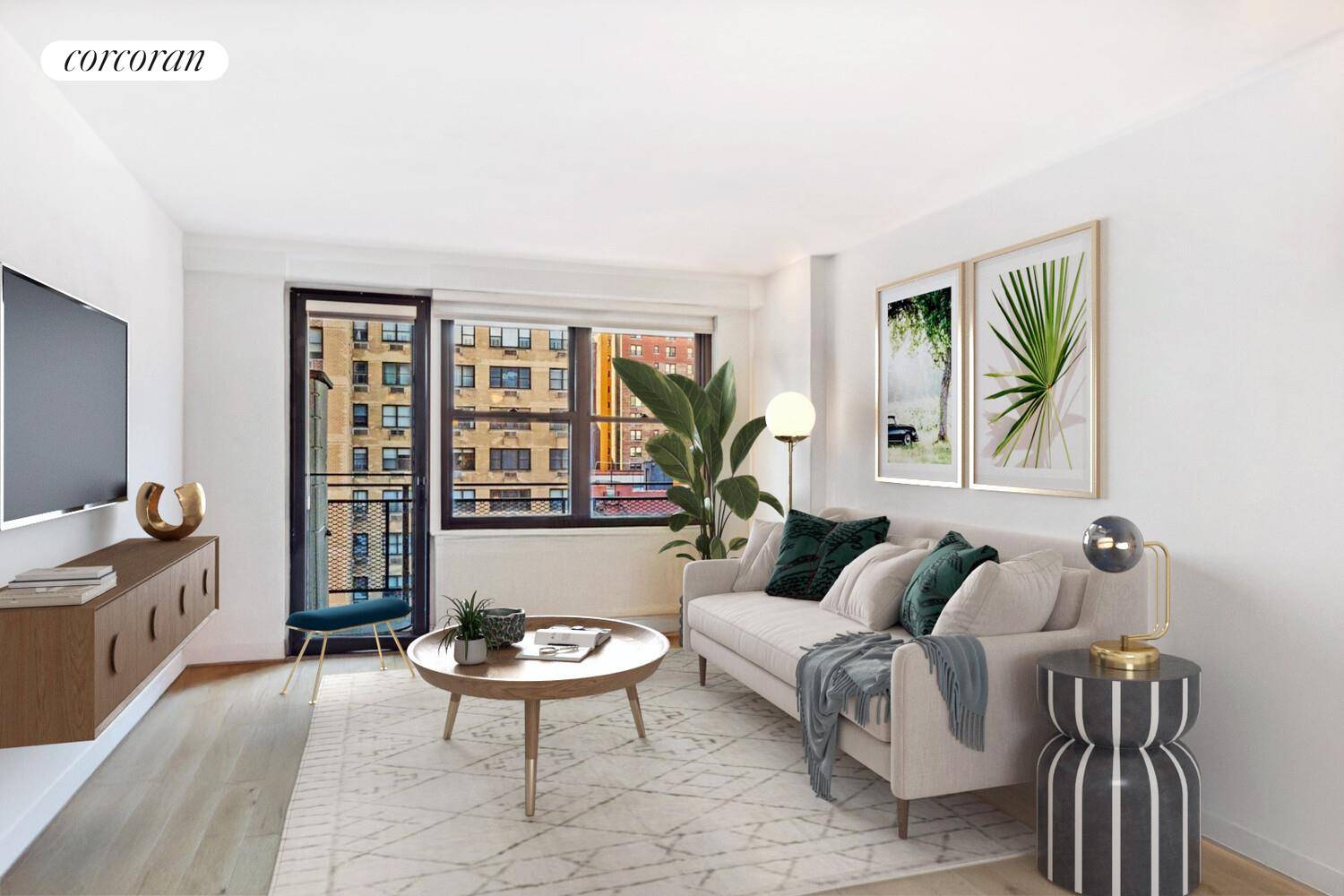 JUST LISTED Renovated 1 Bedroom with Expansive South Facing Balcony in Full Service Upper East Side Co op Welcome to Residence 9N at 345 East 81st Street a sun drenched, ...