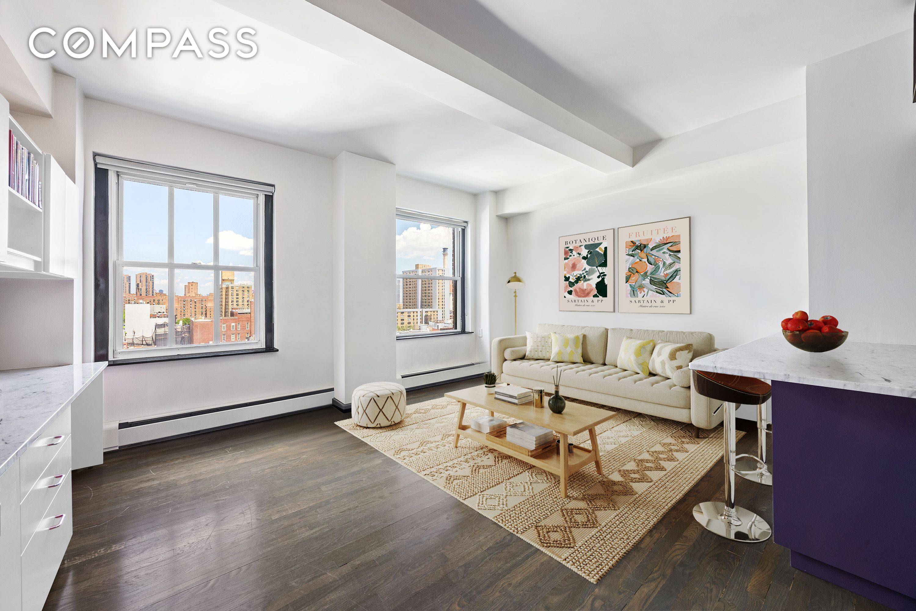 Sleek, Sun Drenched One Bedroom with Open City Views Welcome to Residence 10A a bright, beautifully renovated one bedroom home perched on a high floor in the heart of the ...