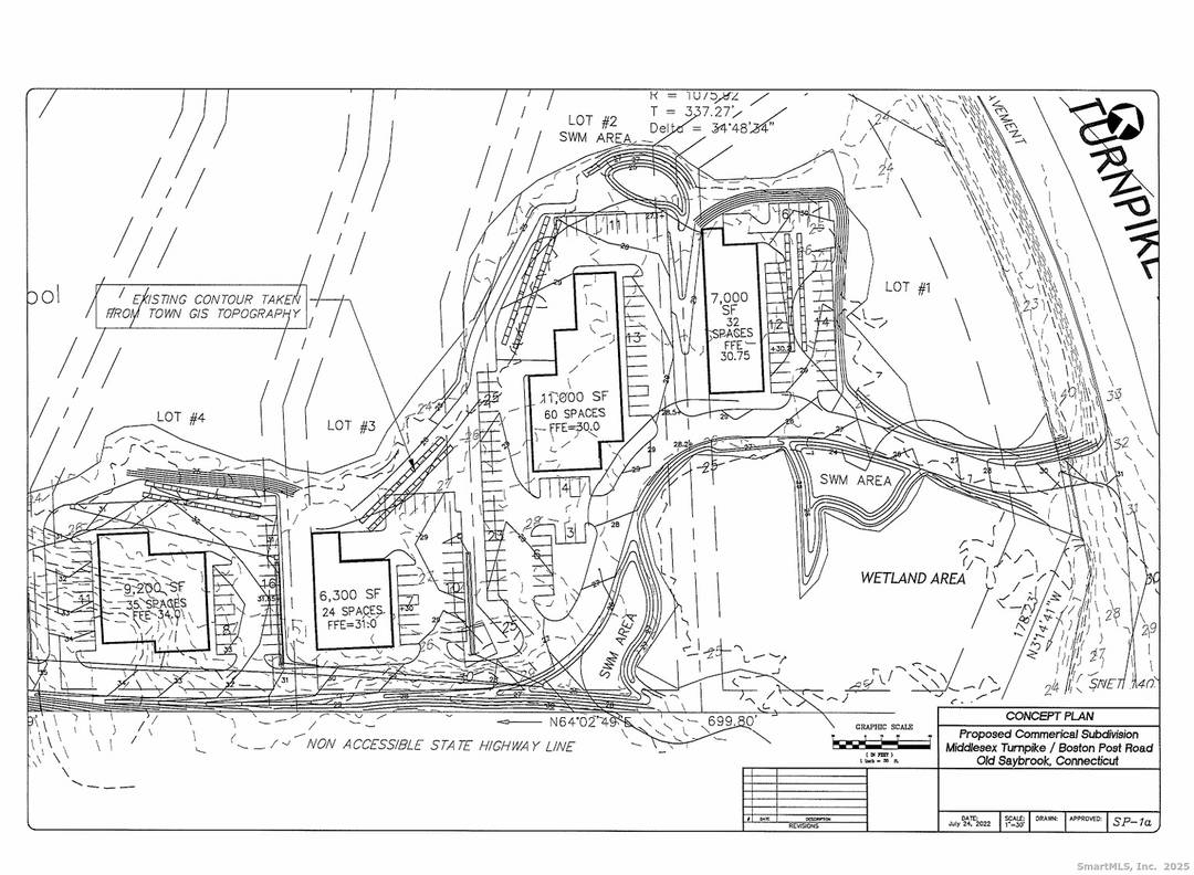 32. 66 ac at a prime intersection in Old Saybrook right off I 95.