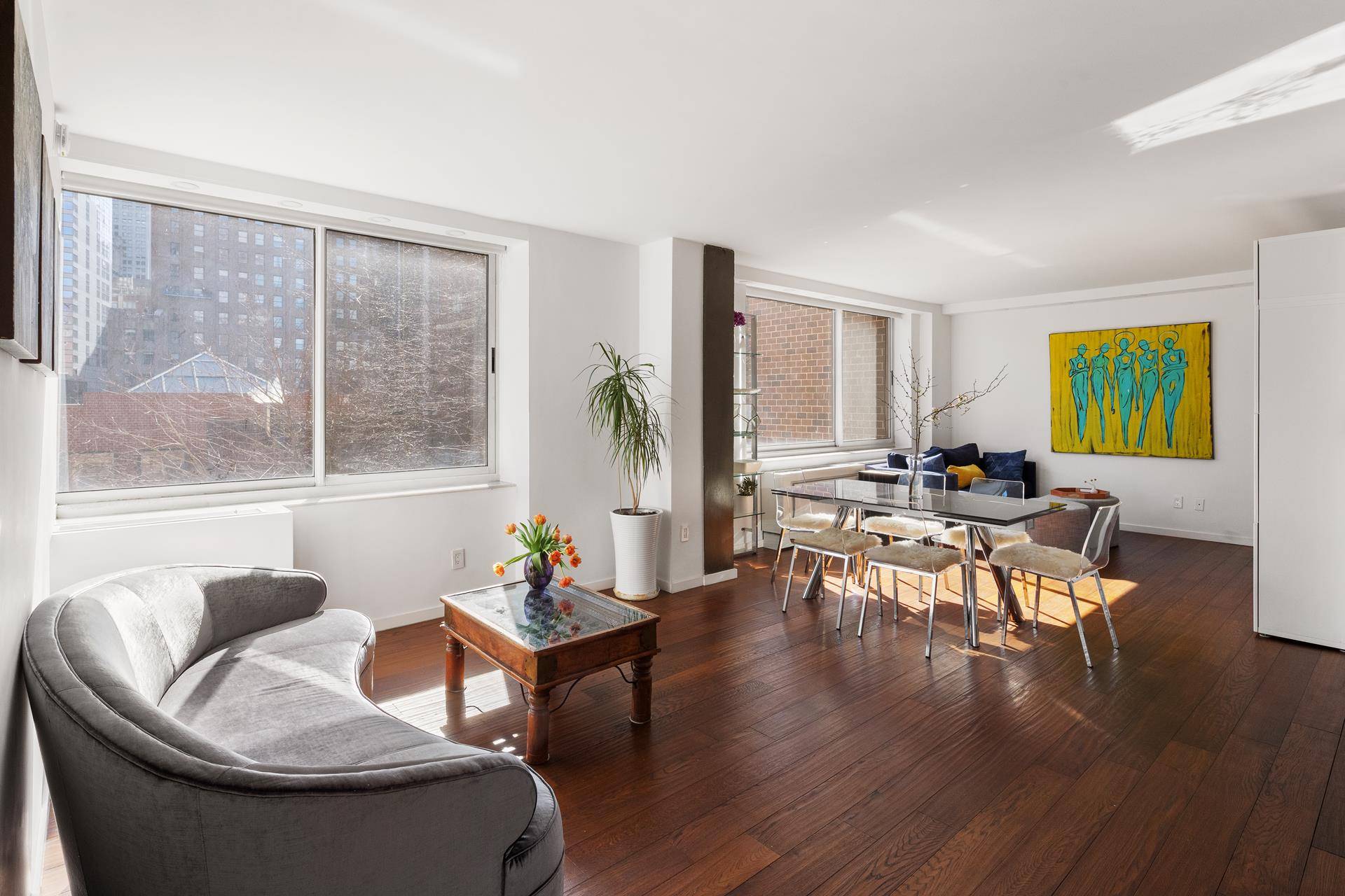 Sunny split two bedroom located at 250 South End Avenue in the heart of Battery Park City.
