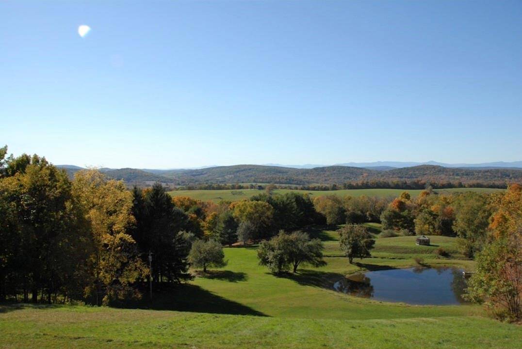 A long winding driveway leads to complete privacy and breathtaking views of the Catskill Mountain range located in the sought after town of Ancramdale NY.