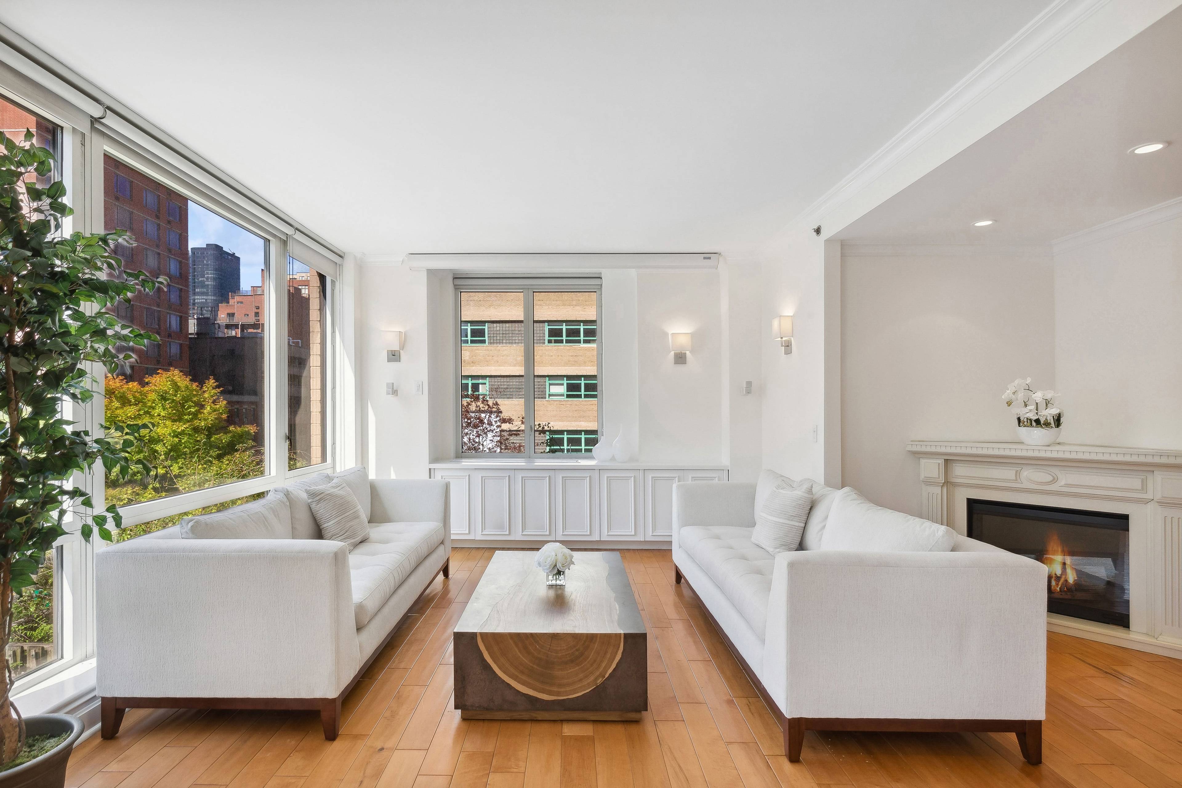 Available for rent 32, 000 unfurnished, immediate occupancy Welcome to this sun drenched corner condo at Bridge Tower Place, a custom renovated 5 bedroom, 5 bathroom home with triple exposure, ...