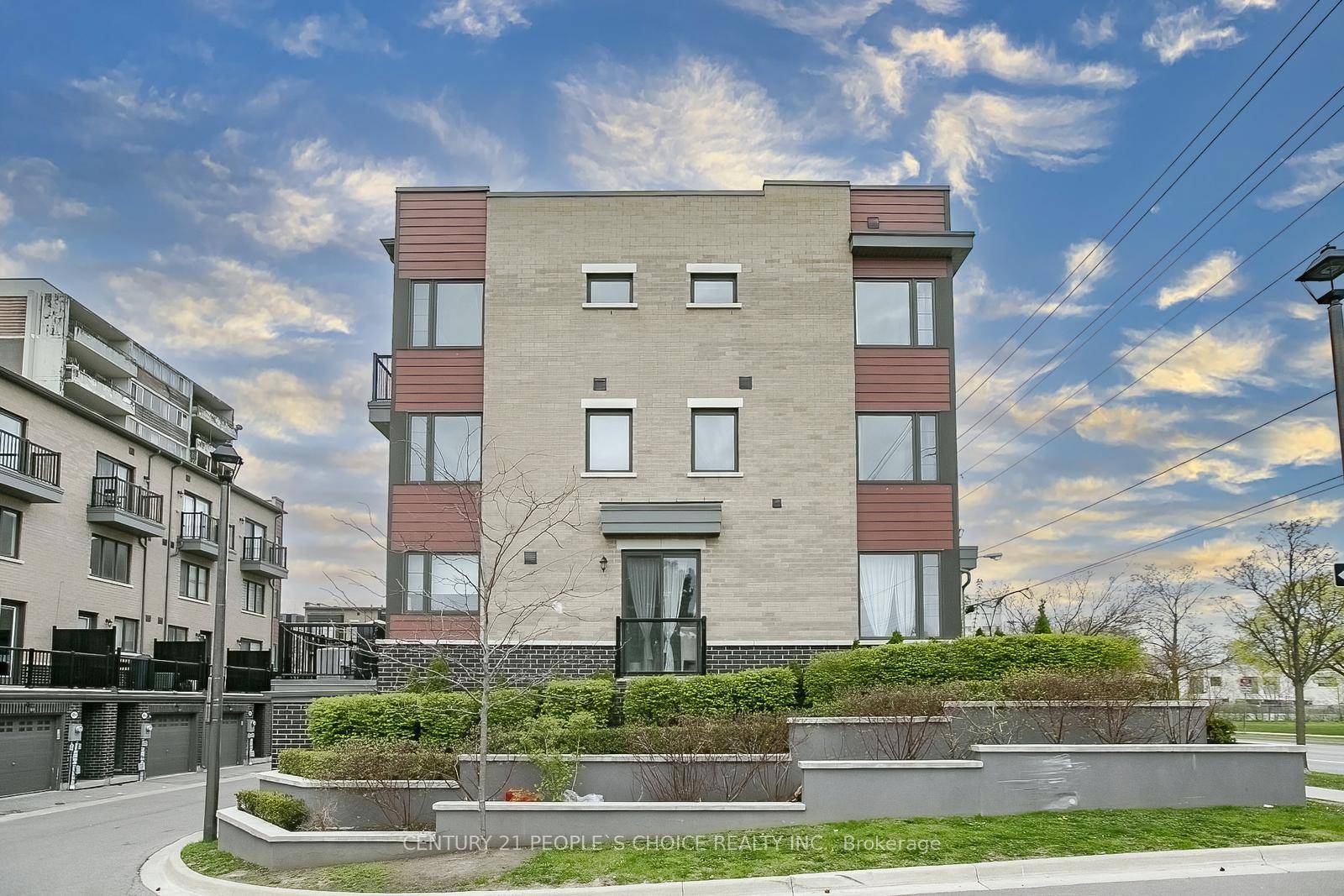 Stunning 3 Bedrooms Luxury freehold three story corner townhouse featuring open concept layout with sun filled rooms and large windows.