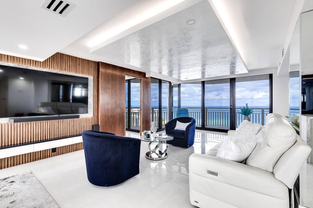 Indulge in the epitome of coastal luxury with this beautifully designed and completely renovated two bedroom, two bathroom residence.