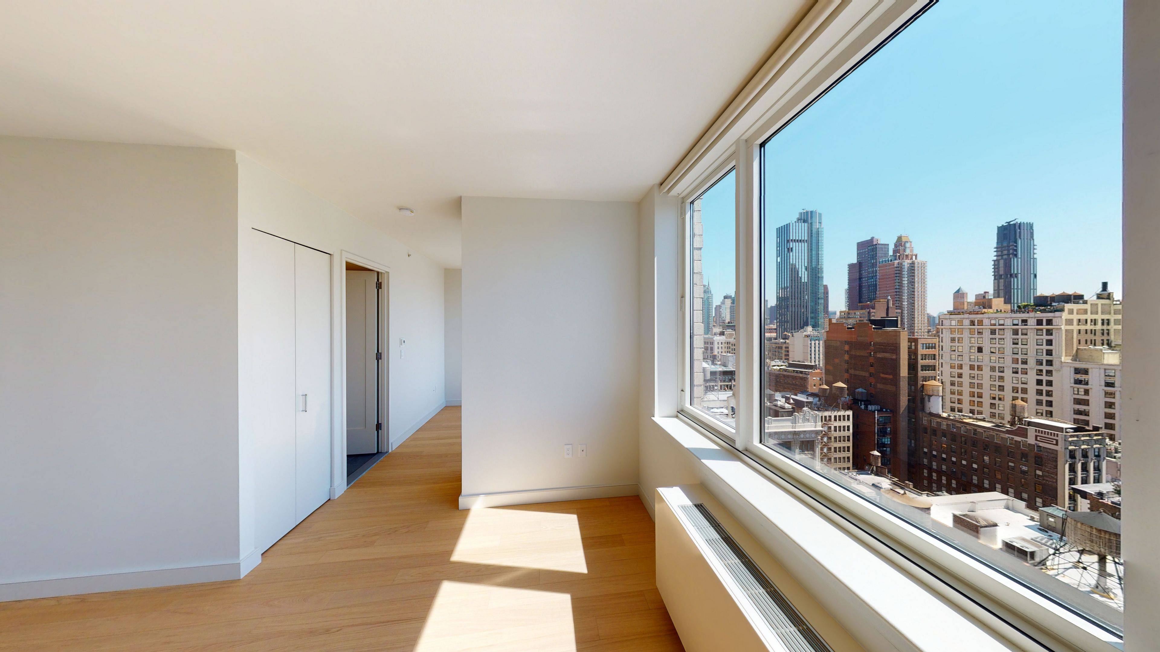 This ALCOVE STUDIO 1BA has outstanding views to the east.