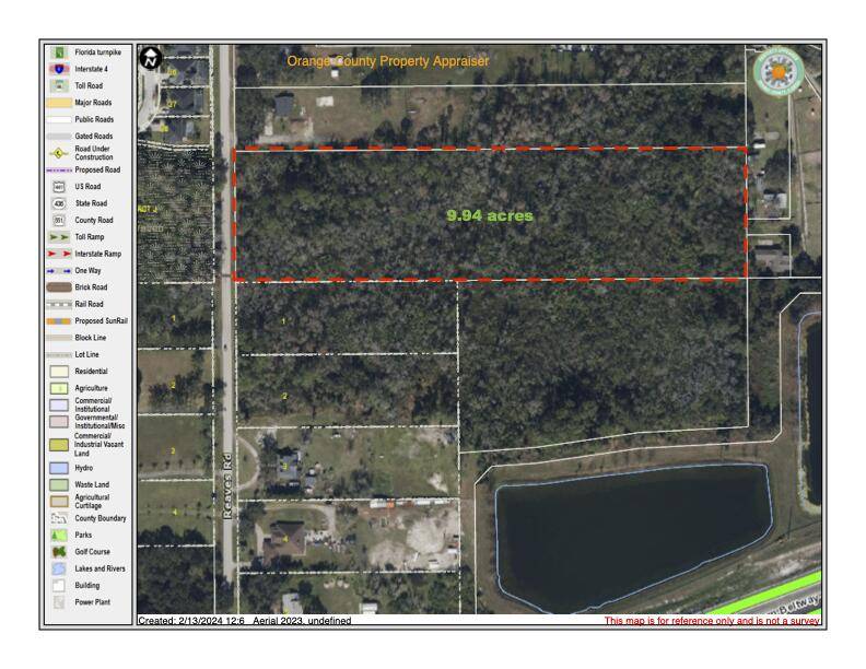 Vacant parcel 9. 94 ac with Residential Agriculture zoning.