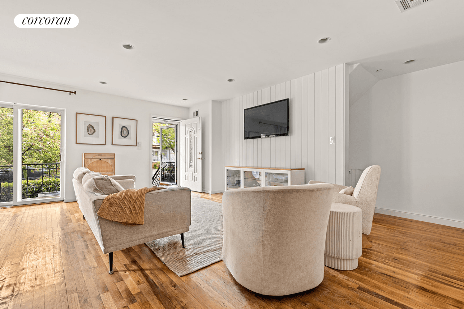 Rarely Available ! ! Welcome to unit 1C at 195 Beach 125th Street, a stunning two bedroom, two and a half bathroom duplex condo with private parking.