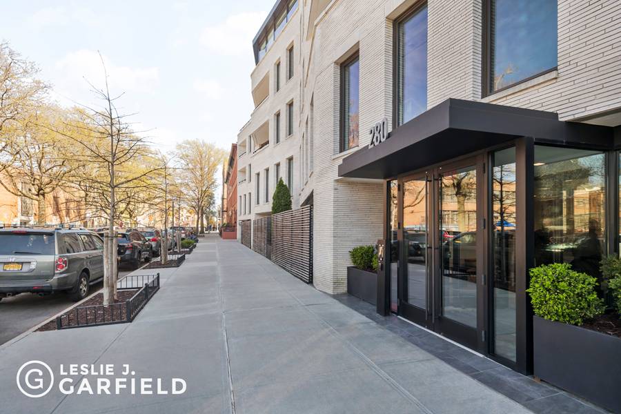 Penthouse B at 280 Saint Marks Avenue is a stunning two bedroom residence with a private roof deck and sweeping skyline views.