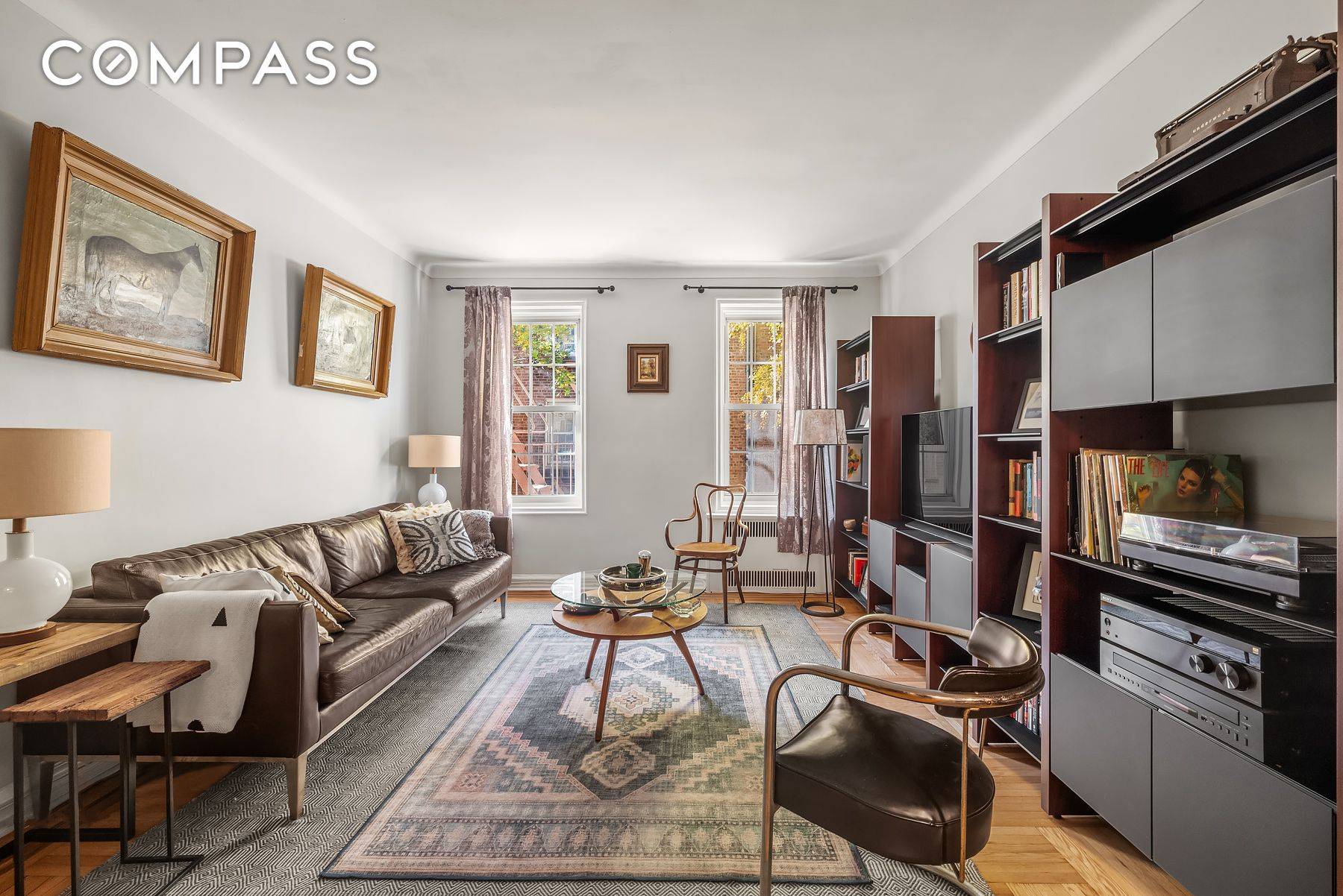 This oversized one bedroom apartment on one of the loveliest blocks in Clinton Hill is larger than many two bedroom units with a flexible layout that converts easily into two ...