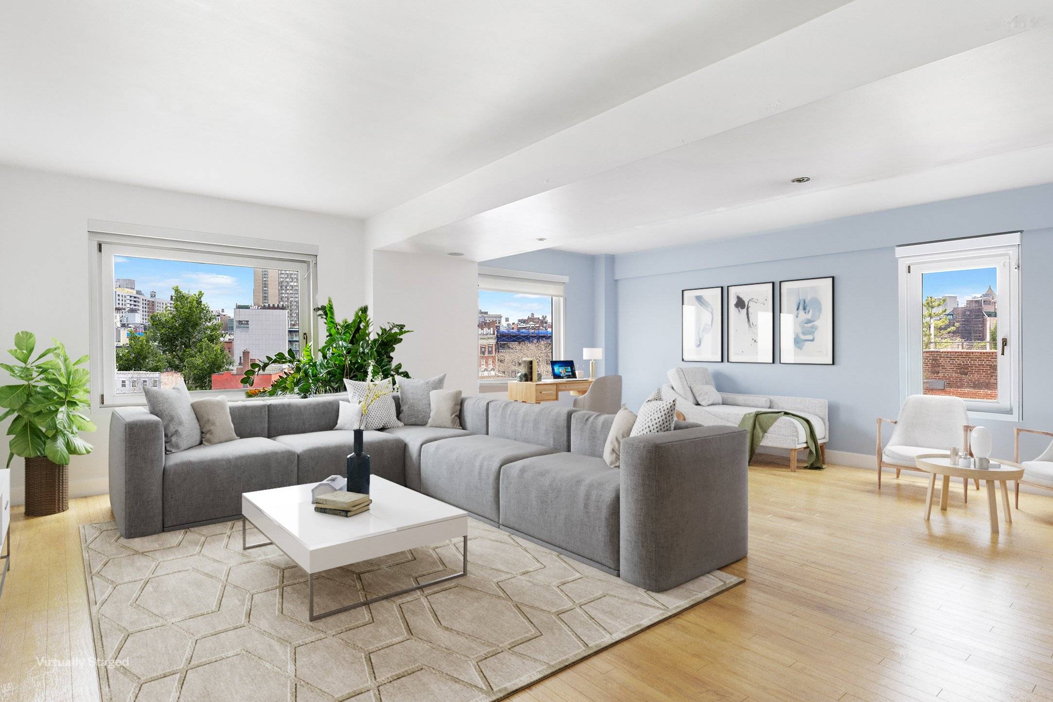 West Village Art Deco Extra Large 1 BR, 2 BA Post War Co OpExperience the epitome of New York living at 180 West Houston St.