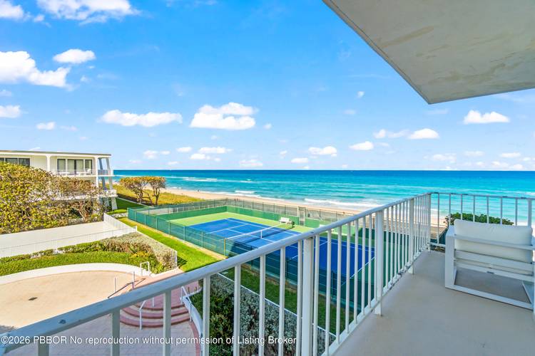 Direct Oceanfront 3BR 3BA furnished residence in the prestigious Harbour House.